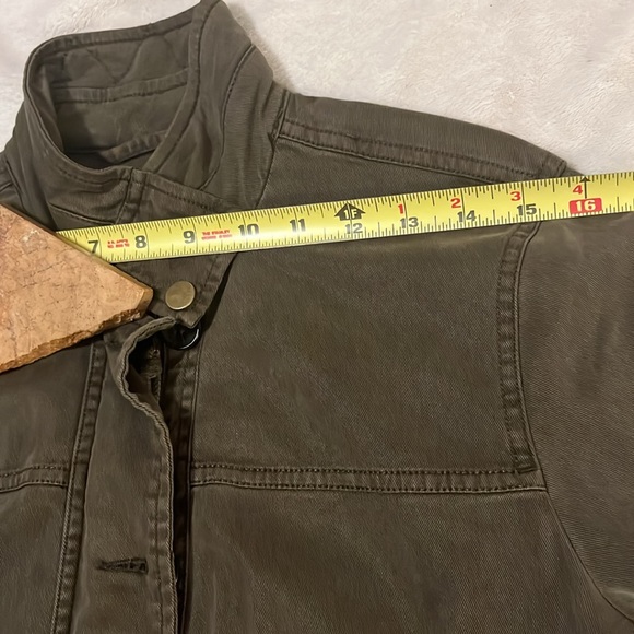 Lucky Brand Like New Army Olive Green Stylish Utility Cargo Technical Jacket - Picture 8 of 11